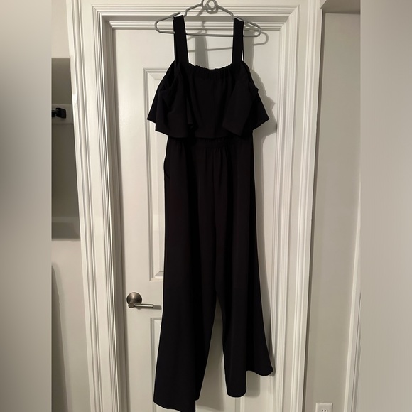 Lane Bryant Lena Off the Shoulder Jumpsuit - Picture 7 of 9